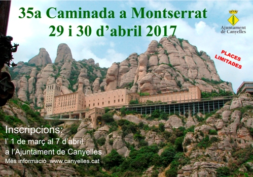 Cartell de la 35a Caminada a Montserrat