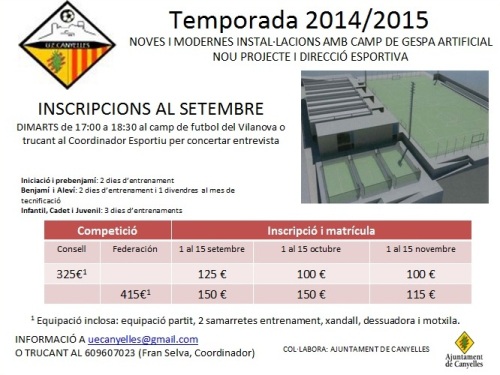 UE EsportivaInscripcions