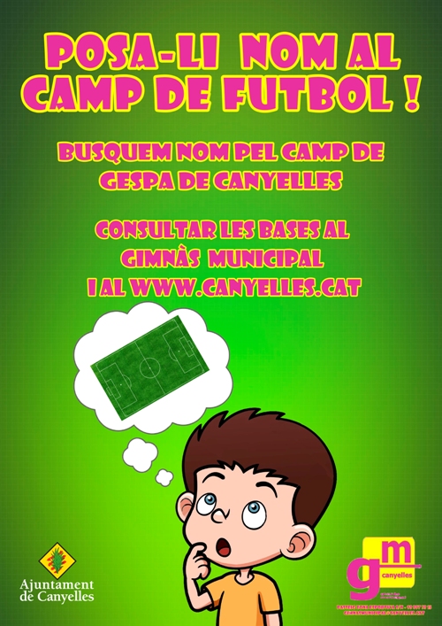 Cartell concurs camp de futbol