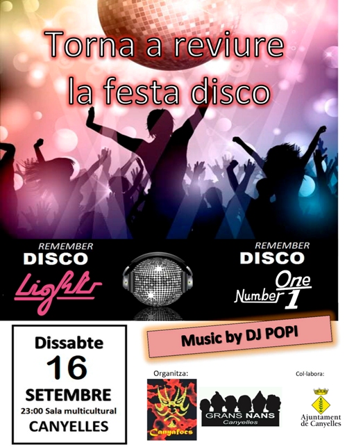 Cartell de la Festa disco